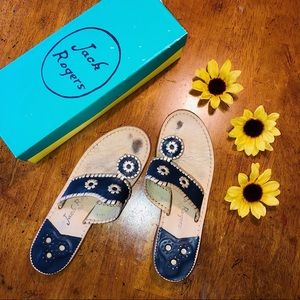 Jack Rogers Navy Blue Sandals
